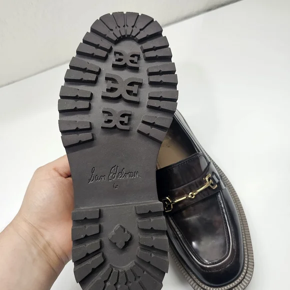 Sam Edelman Laurs Llug Platform Sole Loafers Womens in Brown - Picture 6 of 10